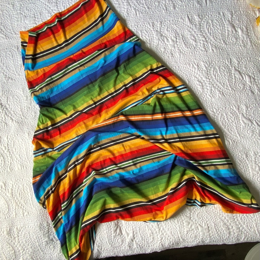 LuLaRoe Southwest Multicolor Striped Skirt